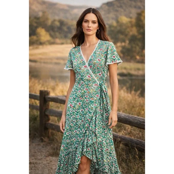 Poupette St. Barth Joe Wrap Dress S